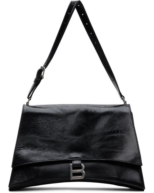 Balenciaga Black Medium Crush Sling Bag