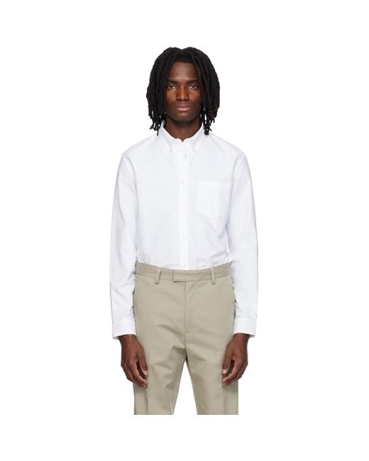 A.P.C. White New Greg Shirt for men