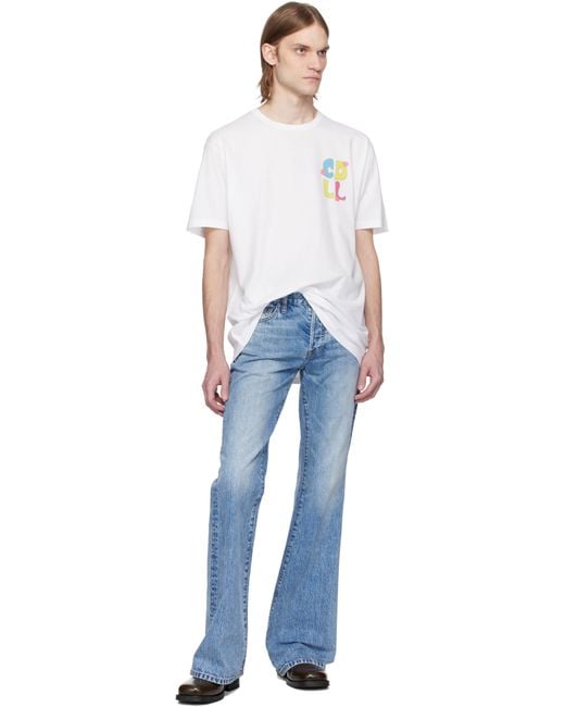 【関税込み】COUT DE LA LIBERTE ホワイト Freddie Tシャツ メンズ Cout de la Liberte ホワイト Freddie Daisy Tシャツ