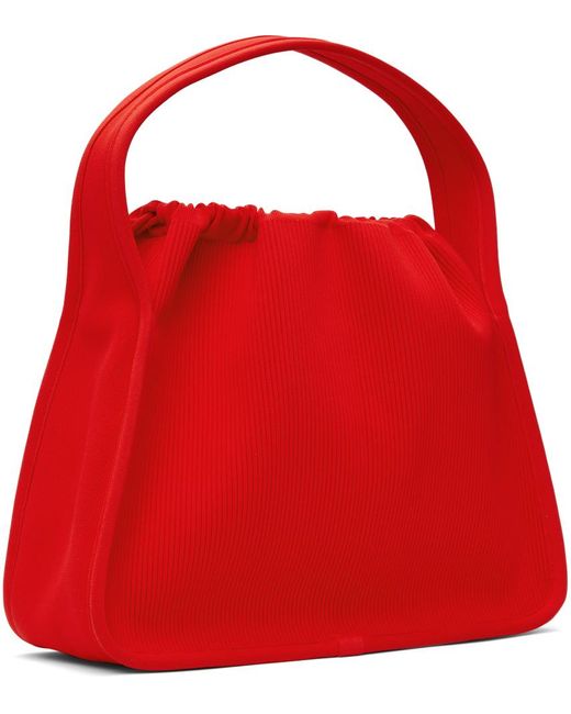 Grand sac ryan rouge en tricot côtelé Alexander Wang en coloris Red
