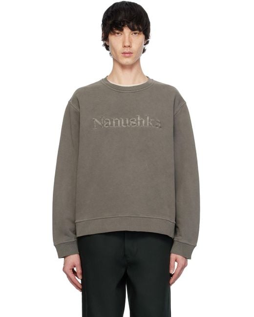 Nanushka Gray Mart Sweatshirt for men