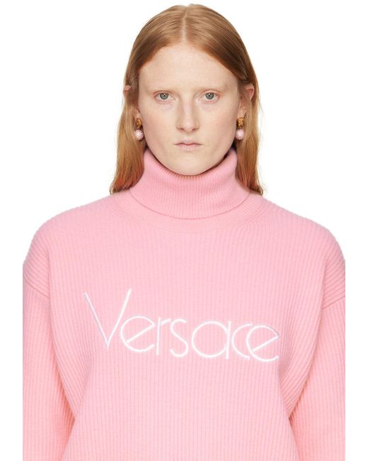 Versace ゴールド& メドゥーサ クリスタル ボール ピアス White