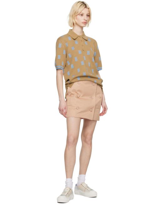Burberry Multicolor Beige Trench Miniskirt