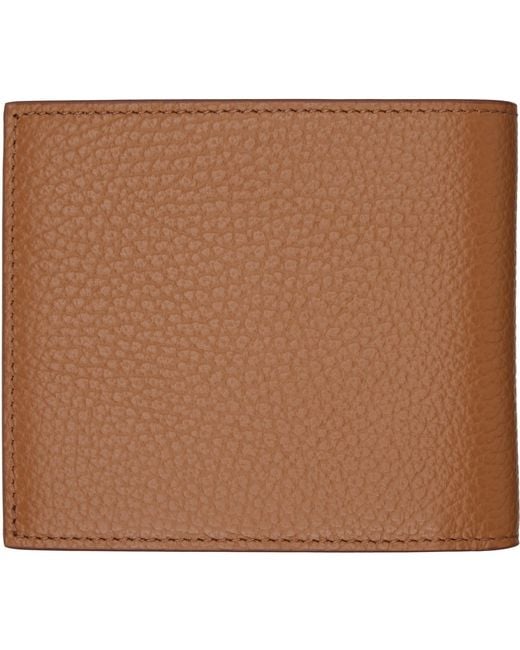 Givenchy Brown Grained Leather Wallet for men