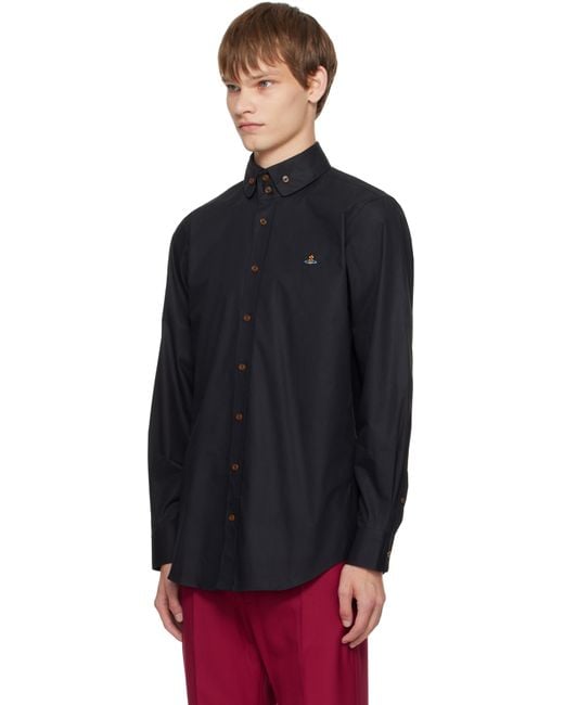 メンズ Vivienne Westwood ブラック Two Button Krall シャツ Black