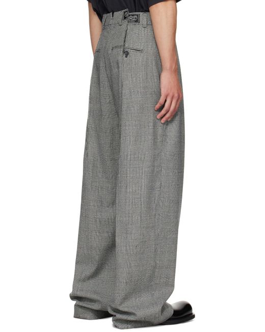 Vetements Black Cut Baggy Tailored Trousers for men