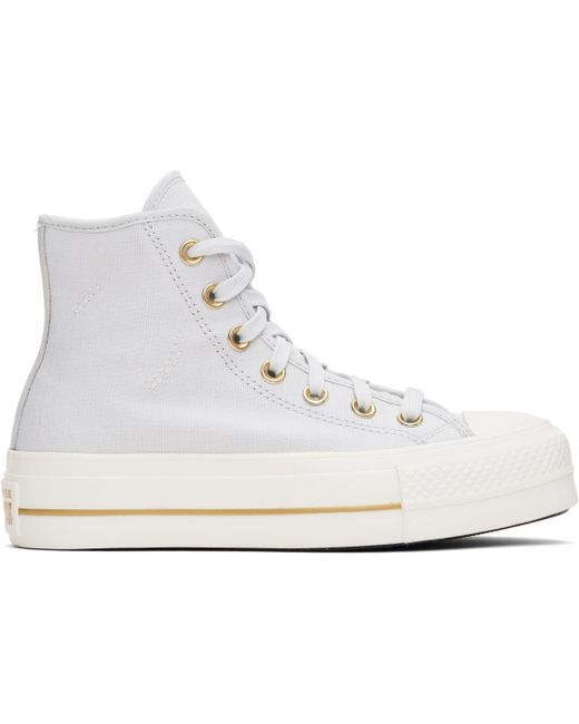 Baskets Montantes Chuck Taylor All Star Grises À Plateforme Converse en coloris Black