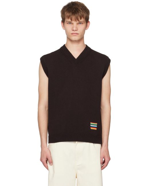 Pop Trading Co. Black Paul Smith Edition Spencer Vest for men