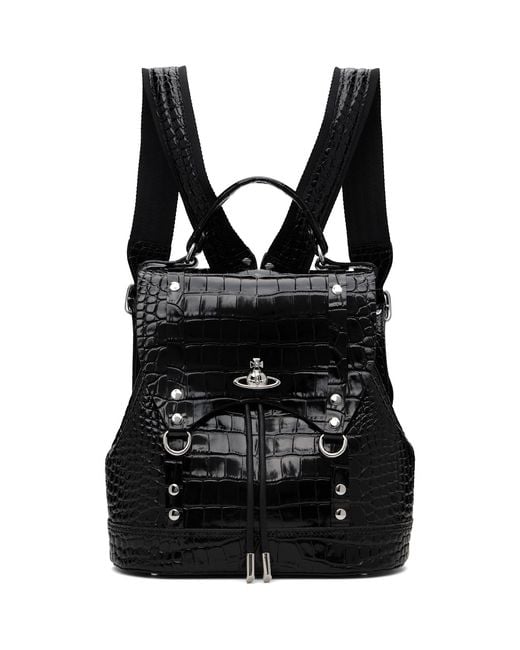 Vivienne Westwood Black Max Small Backpack for men