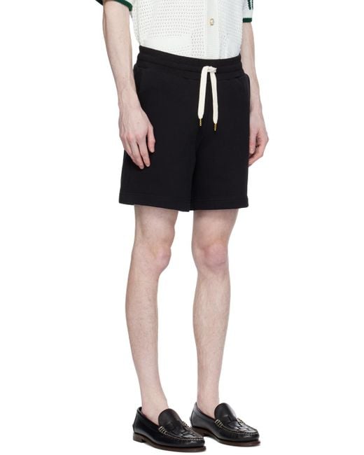 Casablancabrand Black 'l'arche' Shorts for men