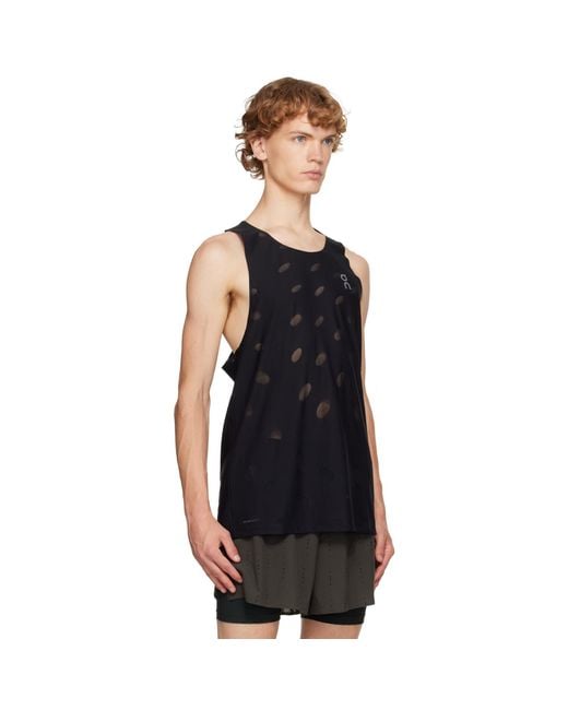 On Shoes Black Zero Breathe Running Top for men