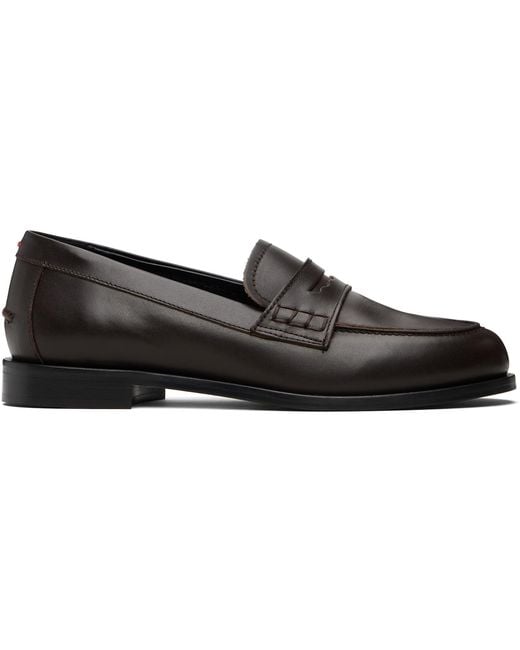 Aeyde Black Oscar Leather Loafers
