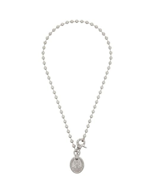 Vivienne Westwood White Sofiane Pendant Necklace for men