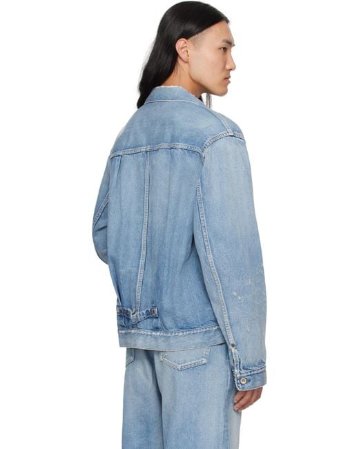 Sacai Blue Beyondexx Denim Jacket for men