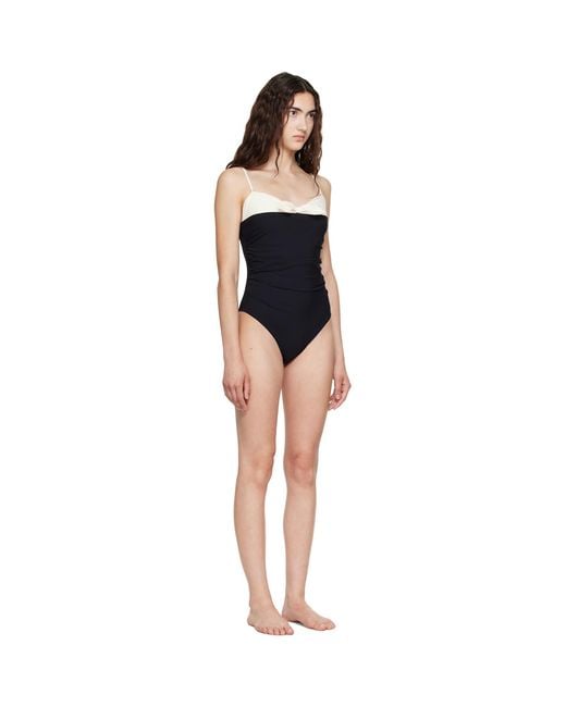 Valentino Black Bow Swimsuit