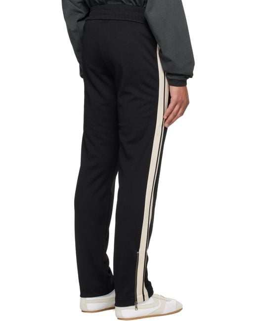 Palm Angels Black Classic Logo Track Pants for men