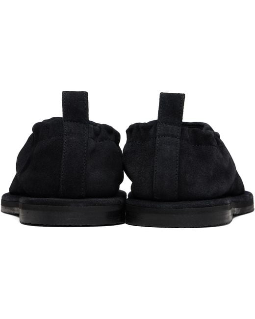 Studio Nicholson Black Korine Suede Slippers