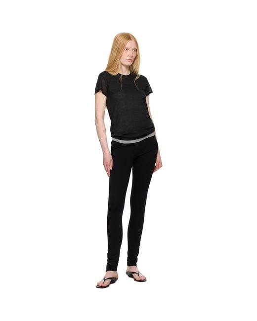 Totême Black Zip Leggings
