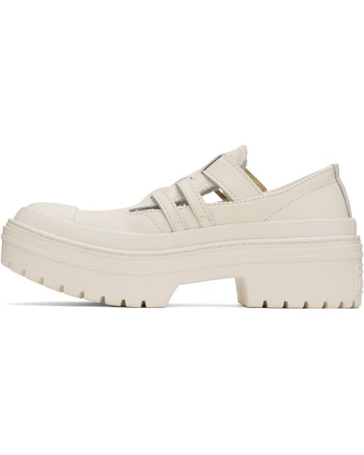 Baskets De Style Charles Ix Chuck Taylor All Star Blanc Cassé À Plateforme Converse en coloris Black