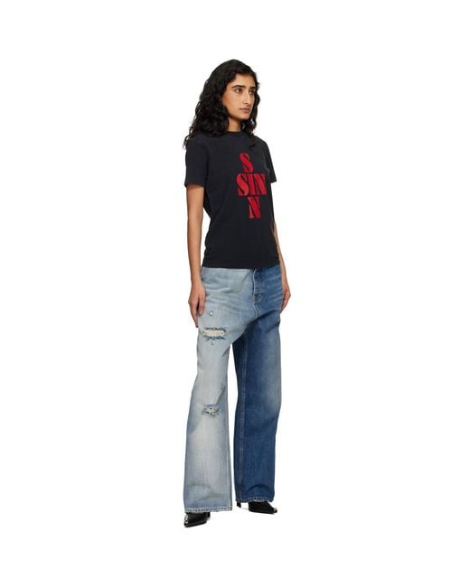 Vetements Blue Degrade Effect Jeans