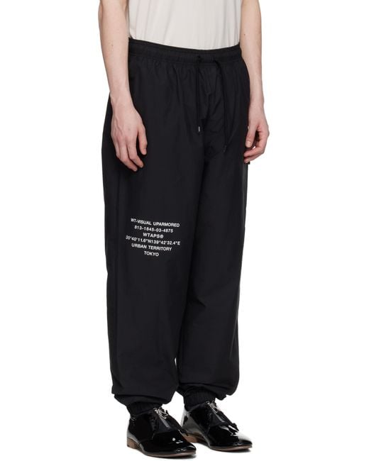 (w)taps Black Spst2002 Lounge Pants for men