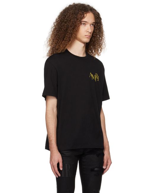 メンズ Amiri Champagne Tシャツ Black