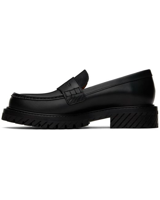Off-White c/o Virgil Abloh Black Military Loafers