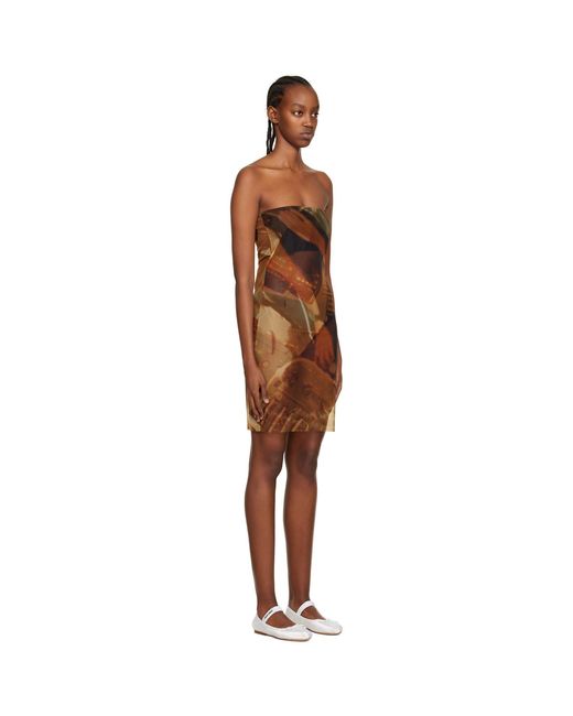 Elliss Brown Anti Gravity Minidress