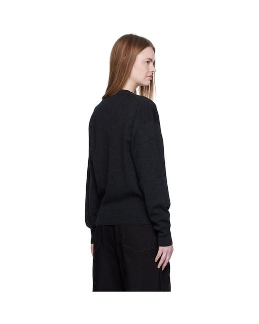 Lemaire Black V Neck Sweater