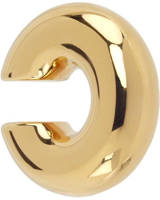 Jil Sander Metallic Gold Classic Single Ear Cuff for men