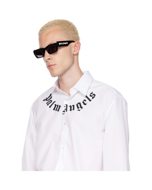 Palm Angels Gray Palm Sunglasses for men