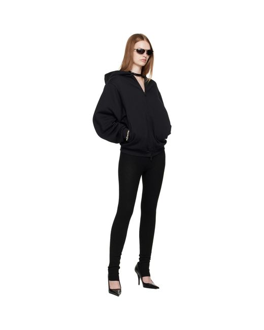 Fear Of God Black 90S Fleece Zip-Up Hoodie