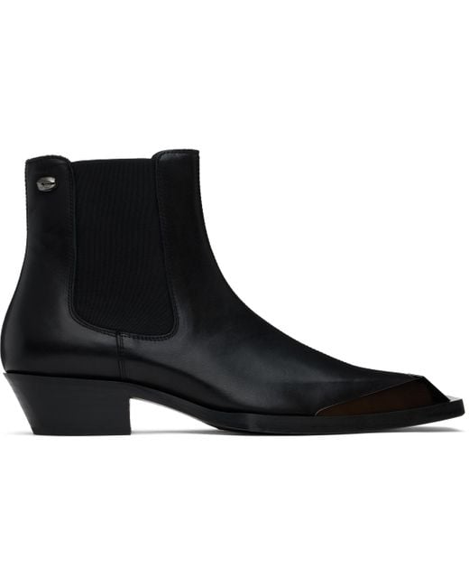 DIESEL Black D-Tona Chelsea Boots for men