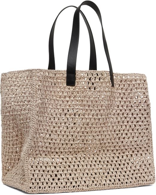 Anine Bing Natural Large Rio Tote