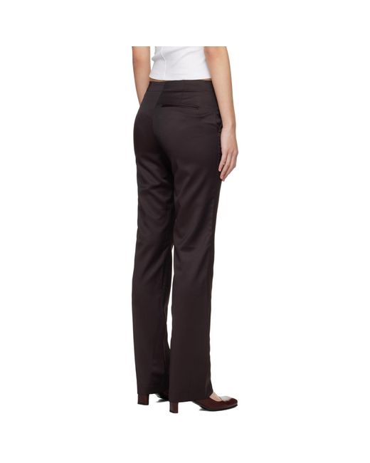 Our Legacy Black Burgundy Poise Trousers
