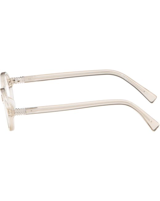 Miu Miu Metallic Transparent Miu Regard Glasses