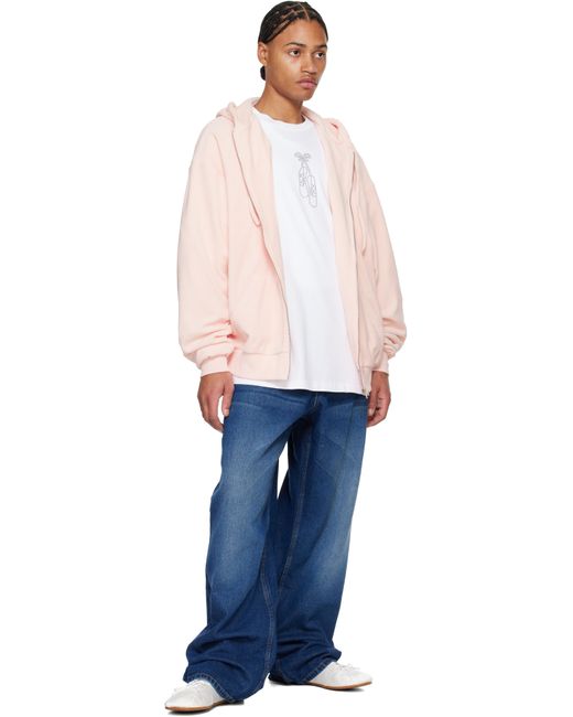 Abra Multicolor Oversize Zipped Hoodie for men