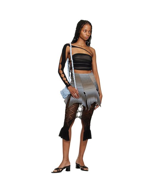 Rui Black Gathered Tube Top