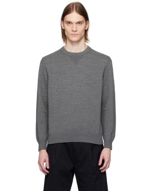 Reigning Champ Black Cotton Slub Laurel Sweater for men