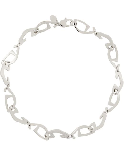 Perks And Mini Metallic '69' Chain Necklace for men