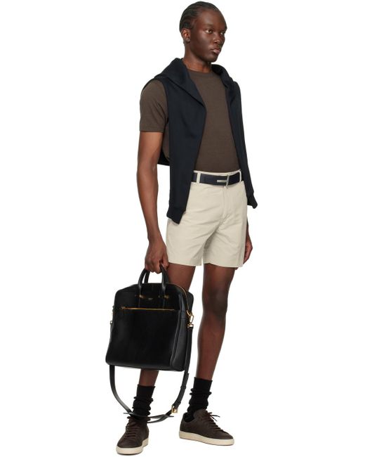 Tom Ford Natural Off-white Technical Shorts for men