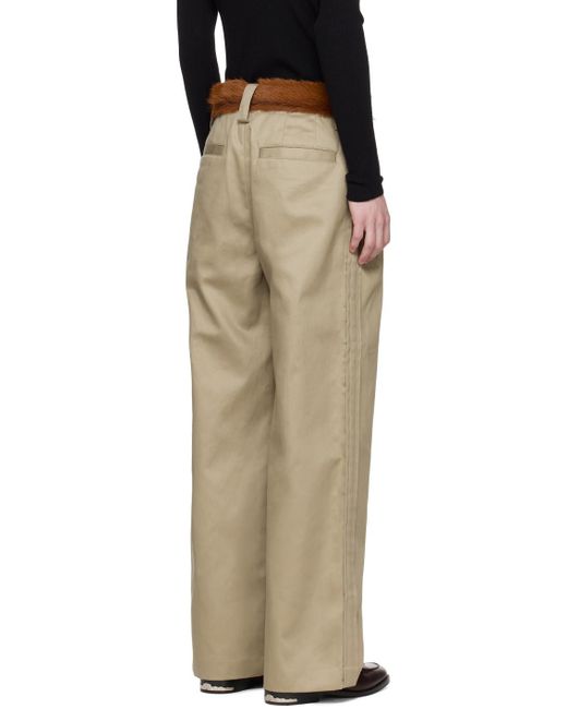 MERYLL ROGGE Black Taupe Pleated Trousers for men
