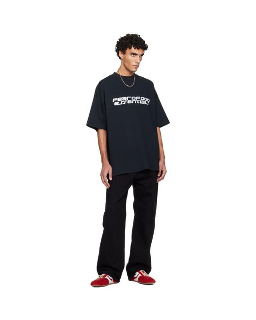 Fear Of God Black Holiday Ponte 90S T-Shirt for men