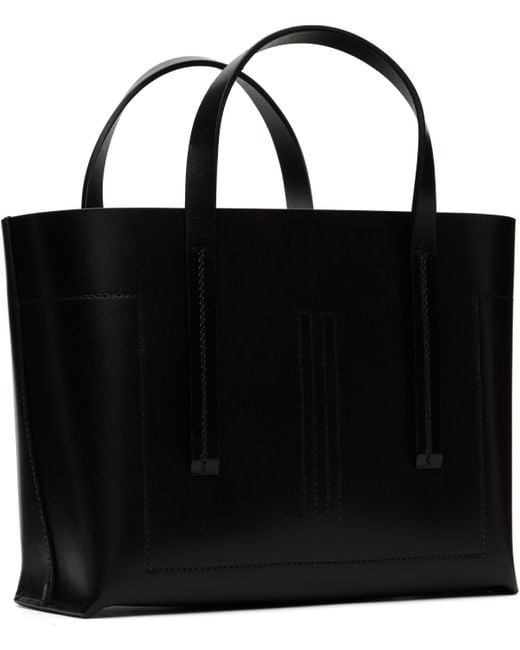 メンズ Rick Owens ブラック ミニ Hollywood ショッパートート Black