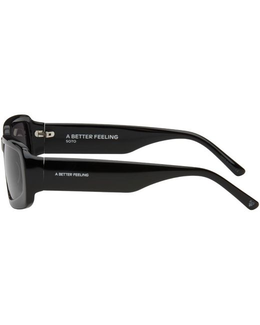 A Better Feeling Black Soto-Ii Sunglasses for men