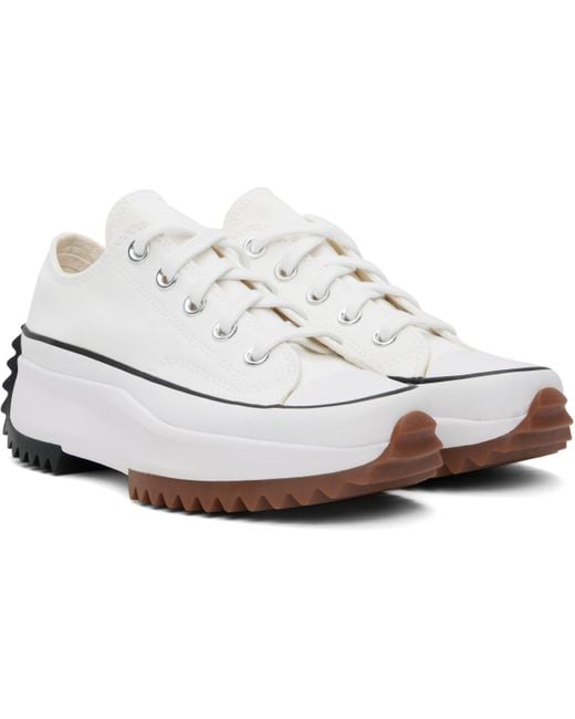 Converse Black Off- Run Star Hike Canvas Platform Sneakers