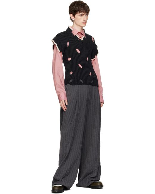 メンズ Vivienne Westwood シルバー Claude スモール スタッドピアス Black