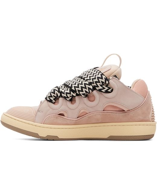 Lanvin Pink Curb Sneakers for men