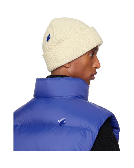 Adererror Blue Off- Trs Tag 01 Beanie for men
