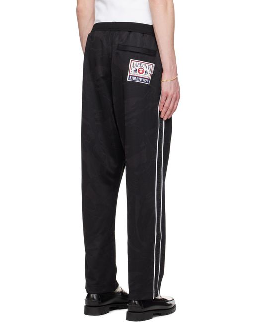 Aape By A Bathing Ape Black Patch Sweatpants for men